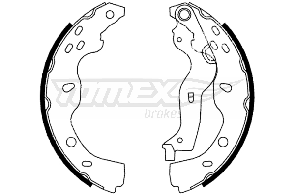 Sada brzdových čelistí TOMEX Brakes